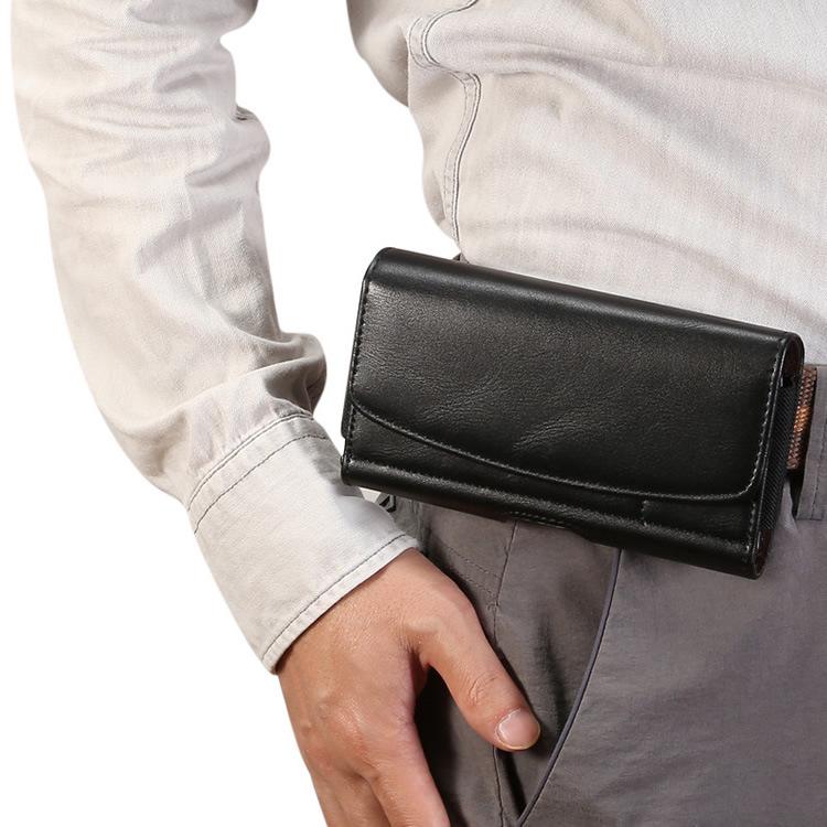 Multi-Functional Leather Phone Waist Pack for Men - Magnetic, Belt-Friendly, Back Buckle Design