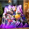 Fnaf Horror Circus Blanket Flannel Throw for Sofa, Indoor, Camping, Living Room, Office, Chair, And Bed Soft Birthday Gift