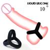 Silicone Penis Ring Semen Lock Ring Delay Ejaculation High Elasticity Time Lasting Cock Ring Sex Toys For Men Couples Adult Game
