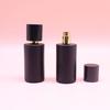 50Ml Black Gold Polyhedral Cover Refillable Thick Glass Spray Perfume Bottle Empty Atomizer Bottle Makeup Cosmetic Container