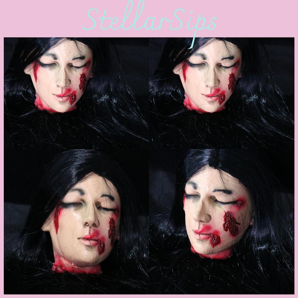 Horror Themed Bar Decor With Fake Female Head For Haunted House And Escape Room Events