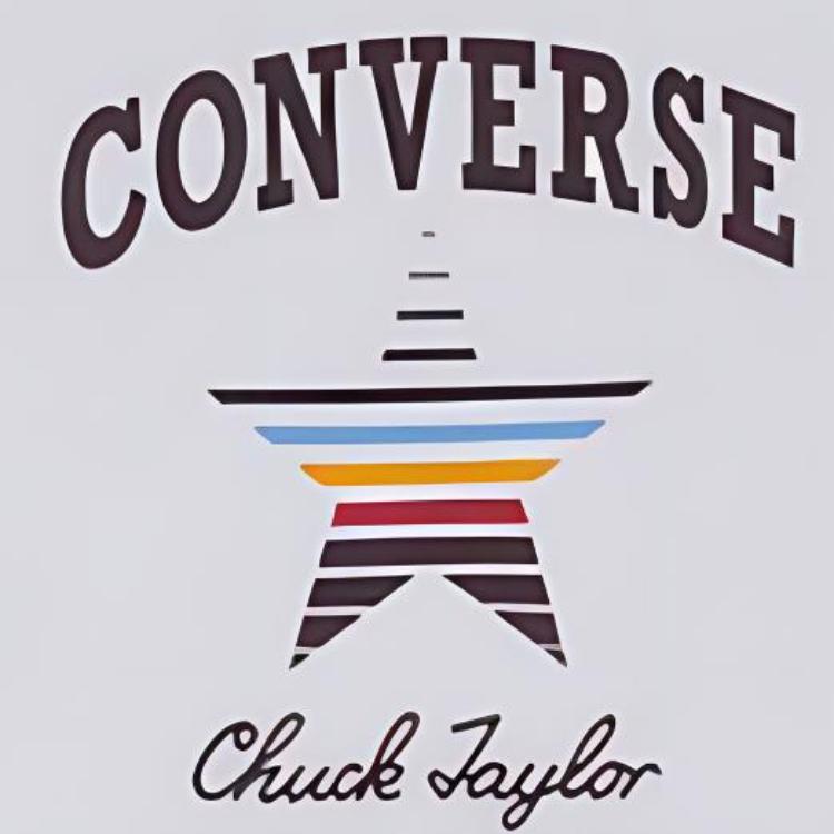 Converse T Shirts Unisex White Crew Neck Moderate Straight Fit 10025627-A01