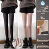 Waterlight High Waist Fleece-Lined Nude Stockings for Women - Thick, Natural Flesh Color Pantyhose for Spring, Autumn, Winter