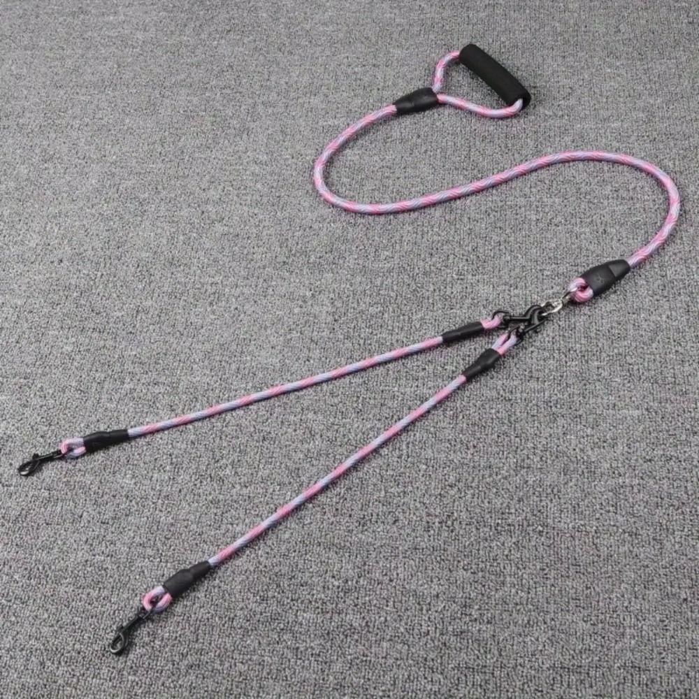 Removable Double Head Dog Rope Anti-Winding Dual Dog Leash Pet Walking Rope  Outdoor Walking