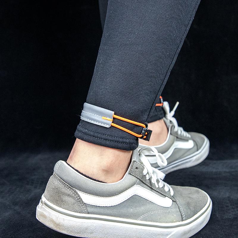 A Pair Reflective Bike Pants Strap Adjustable Elastic High Visibility Trouser Leg Straps Durable High Visibility