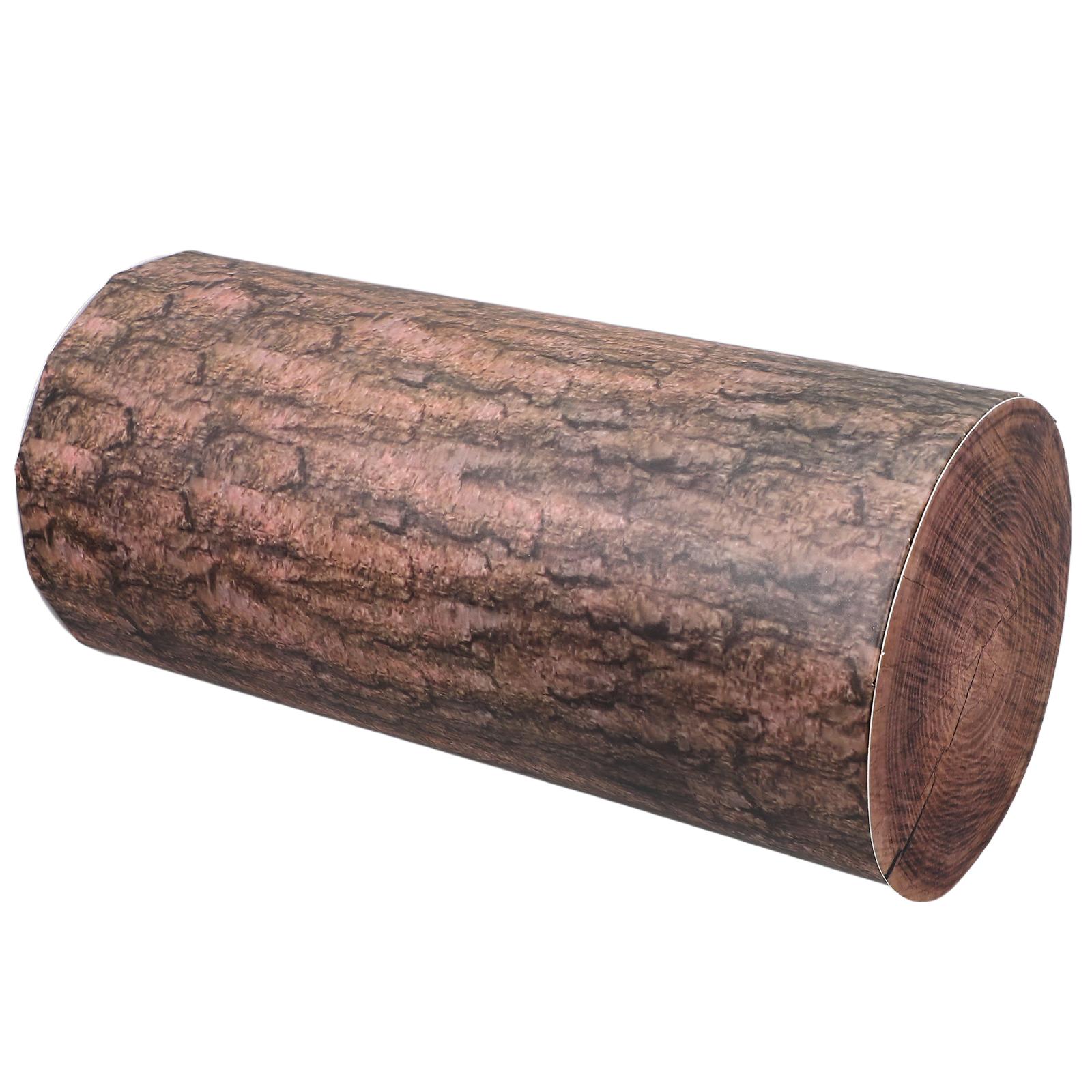 

4Pcs Paper Made Faux Wood Stump Western Cowboy Theme Party Decor Rustic Charm Wedding Birthday Backdrop Photobooth Props 45X12X12CM