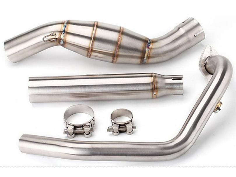 CFMOTO 250SR Complete Motorcycle Exhaust System: Front Pipe & Tail Muffler Set