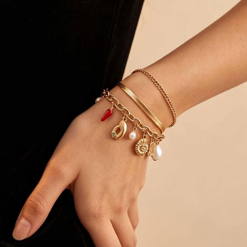 European-American Creative Cross Bracelet Set: Beach Vacation Light Luxury, Fashionable Three-Piece Hand Jewelry