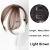 LUPU Women's Synthetic Hair Bangs 3D Bangs Hairpiece Clip In Hair Extension Heat Resistant Fake Hair French Middle Part Bangs