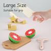 Kids Vegetable Fruits Cut Toys Pretend Play Kitchen Food Plastic Simulation Cutting Foods Game Set Educational Toys For Children