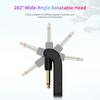 2.4G Wireless Guitar Transmitter Receiver Guitar System 48K/16bit Real-time Transmission 282 Degree Rotatable Plug for Guitars