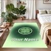 Crystal Velvet Rug Custom Name Text, Soft Non Slip Floor Mat Home DecorCeltic FC