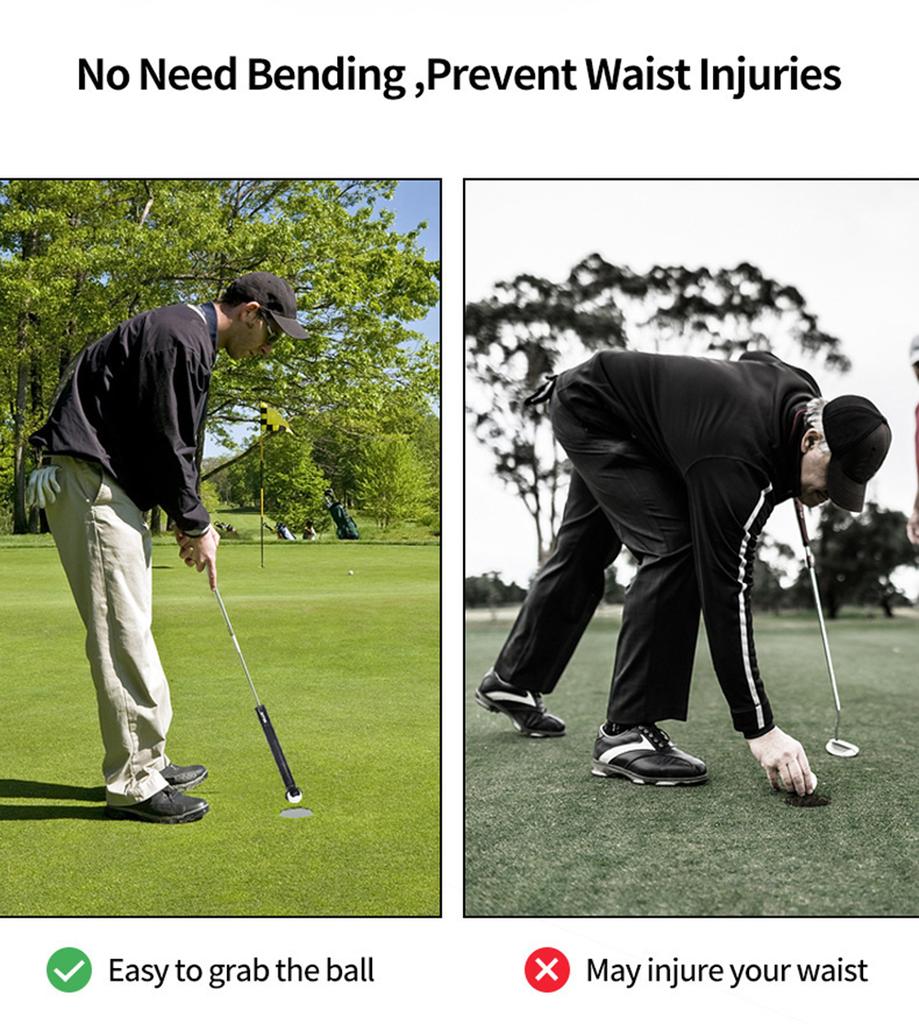 Raccogli Palline da Golf da Esterno Per Putter, Open Pitch e Retriever, Raccoglipalline da Golf, Strumenti per Raccogliere Palline da Golf, Ausili per l'Allenamento del Golf