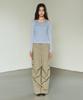 OIOI COLLECTION Layered Sheer T-Shirt [Sky Blue]
