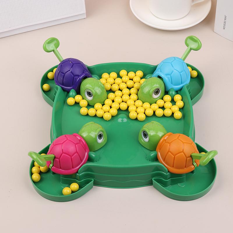 1 Set Children Gifts Hungry Turtle Board Games Turtle Snatching Bean Ball Table Game Kids Educational Toys Family Party Games