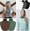 5 Pieces Fake Turtleneck Collars Detachable Dickey Collar Half Top Mock Blouse False High Warmer Turtle Necks for Women