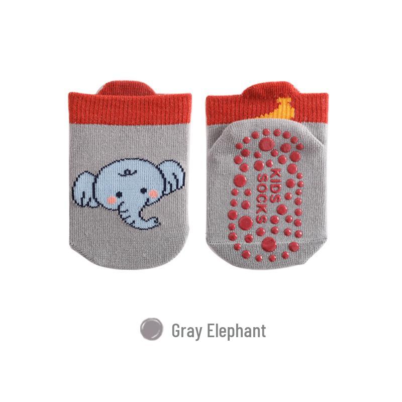 Baby-Baumwollsocken mit Rutschfestigkeit – Dünne Indoor-Knöchelsocken für Kleinkinder (Frühling Sommer Herbst)