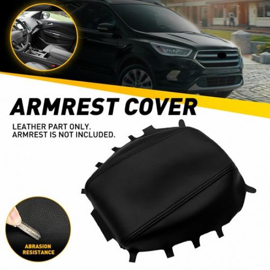 

Fits 2017- Ford Escape Center Console Armrest Pad Cover New Leather Black EV