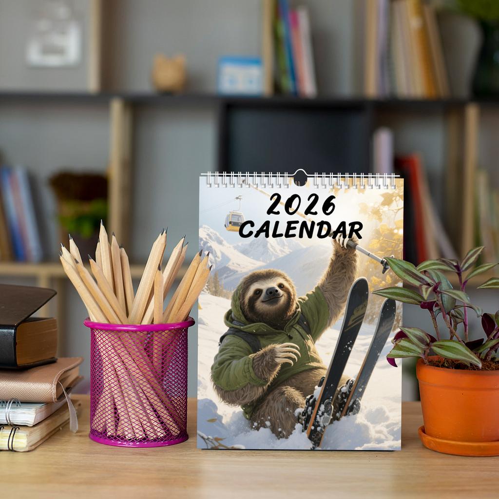 2026 -Themed Wall Calendar, Illustrated Calendar, Unique Christmas And Holiday Gift Ideas