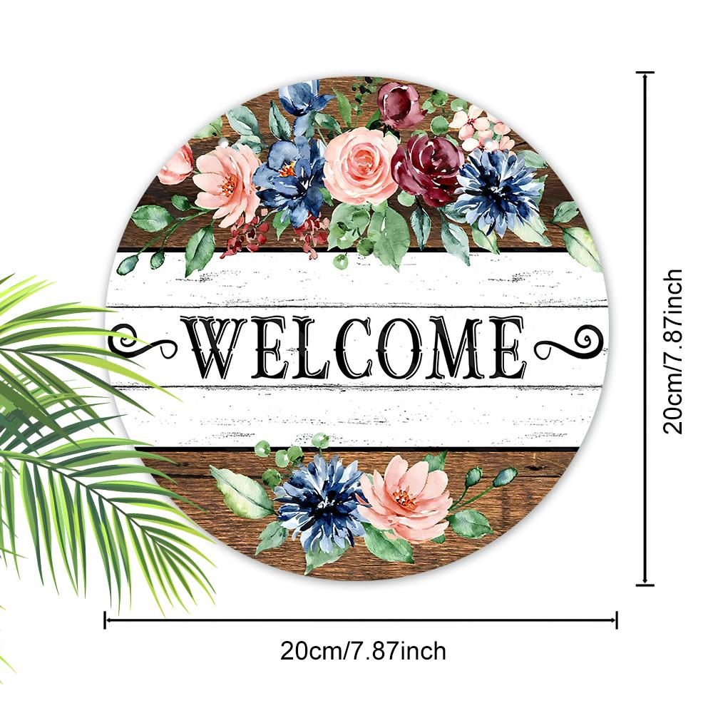 Ξύλινη κρεμαστή διακοσμητική πινακίδα, πινακίδες καλωσορίσματος, διακοσμήσεις εσωτερικού χώρου ή κήπου, 2D επίπεδα κρεμαστά, δώρα για νεοεισερχόμενους φίλους