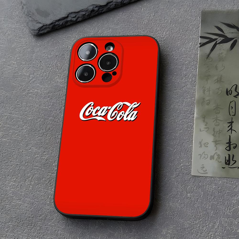 Hot C-Coca Drinks C-Cola Phone Case Funda For Iphone 13 17 16 11 15ProMax 14 12 Pro Xs Max Mini Xr X 7 8 6 6s Plus Covers