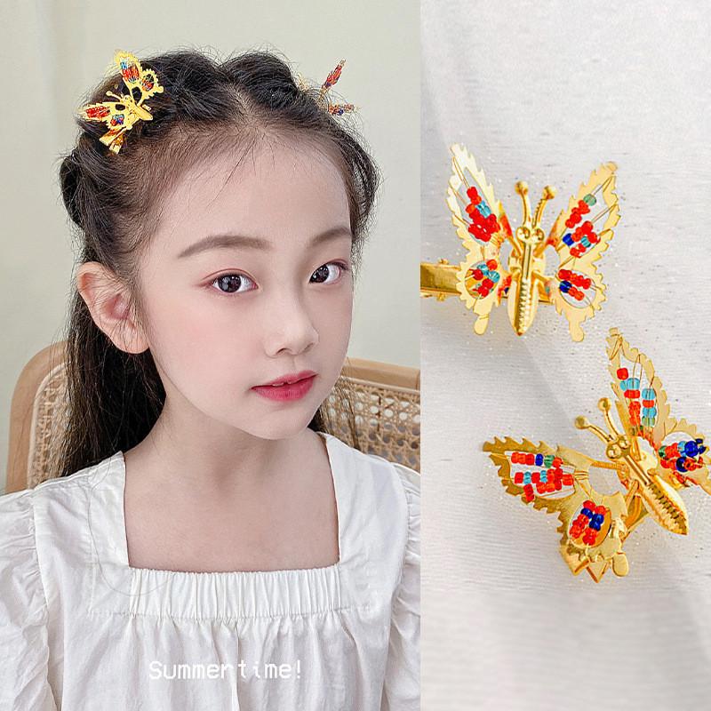 Move The Butterfly Spring Hair Clip Little Girl Super Girl Broken Duckbill Clip Hair Accessories