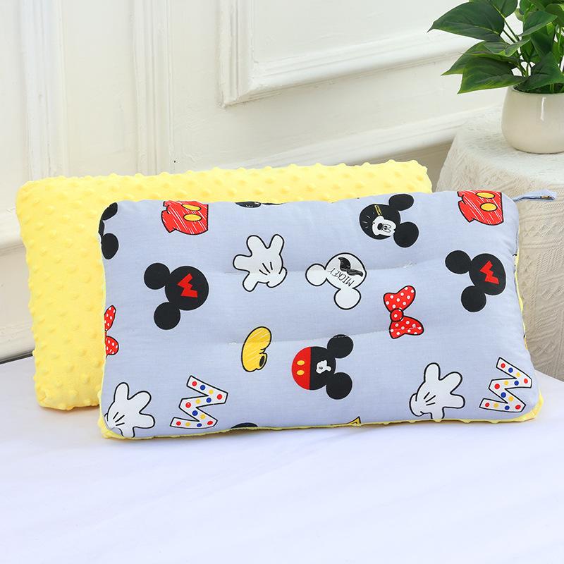 Children Infants Baby Cartoon Pure Cotton Doudou Velvet Sleep Pillow Kindergarten Washable Cervical Vertebra Protect Kids Pillow