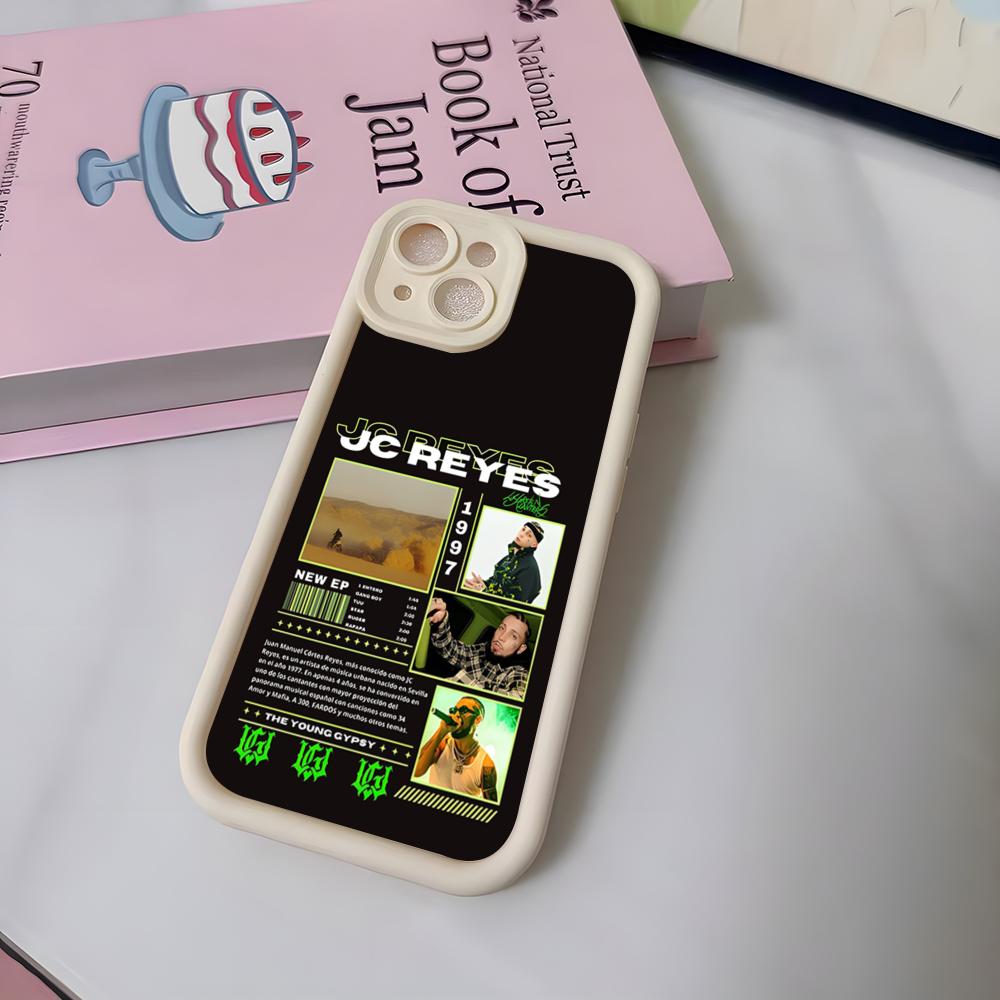 Rapper JC REYES Phone Case For IPhone Air 17 Pro Max 16 E 15 14 Pro Max 13 12 11 Mini Plus Soft Silicone White Cover