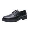 Men's Casual  Pointed Toe Leather Shoes Retro Style Lace Up Lightweight Comfortable Soft Dress Shoes for Daily Office & Wedding