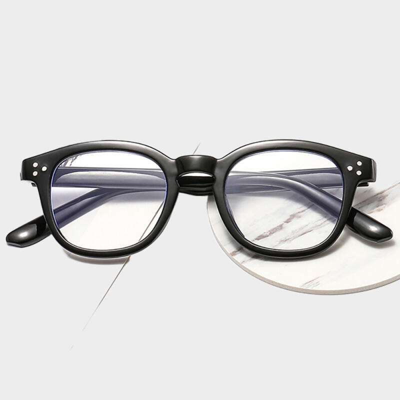 Neo Retro 3357 Dot Point Horn-Rimmed Glasses C1 BLACK C1 BLACK