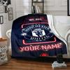 Manchester Customize Your Name Blanket Gift Customizable Blanket Soft Warm Cozy Perfect for Seaside Couch Office Living Room Four Seasons Multipurpose