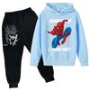 Kids Trendy Printed Pullover Hoodie and Sweatpants Set - Loose Fit Long Sleeve Casual 2 Piece Outfit
