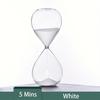 1 PZ 1 Minuto Timer a Sabbia, Clessidra Trasparente in Vetro, Ornamento Decorativo da Scrivania, Clessidra per Misurare il Tempo