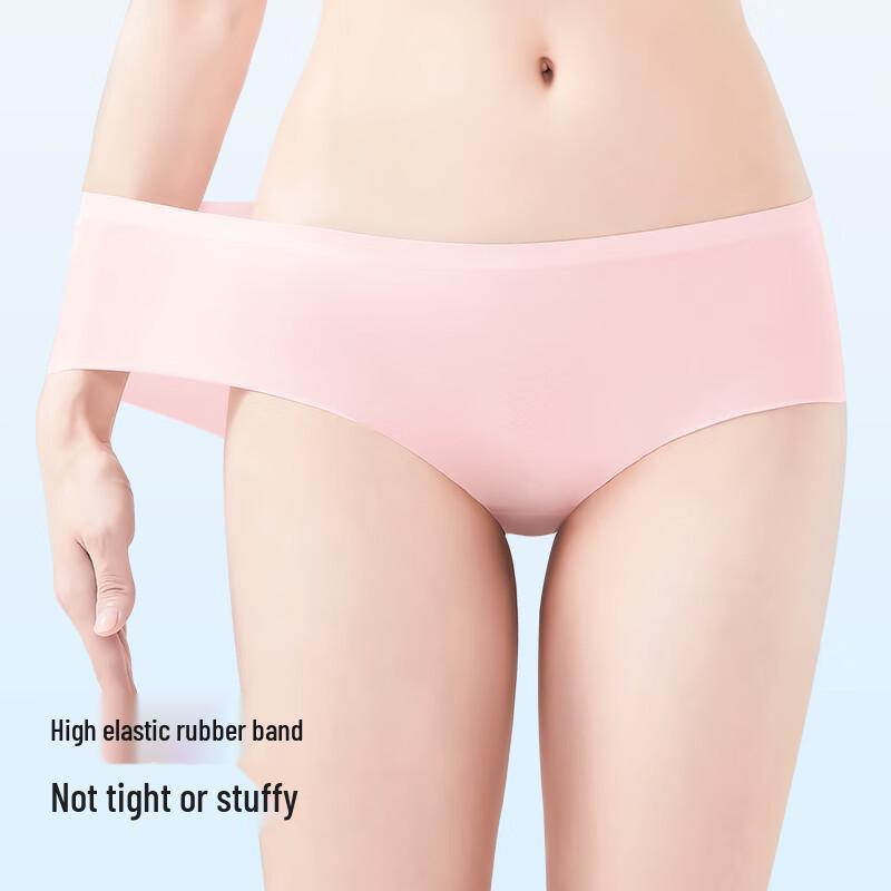 Urban Beauty Women's Seamless Ice Silk Briefs (6-Pack)