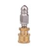 High Pressure Washer Nozzle, 1 Front 6 Rear Jet Spray Pipe Cleaning Nozzle Tip, 1/4'' NPT Male Thread 11.8mm/12mm