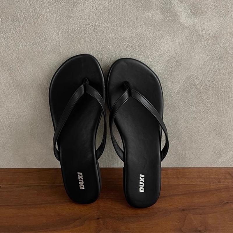 Fashion SUOJIALUN 2025 Summer New Brand Women Slipper Fashion Narrow Band Slip On Flip Flops Soft Flat Heel Outdoor Casual Dress Slides