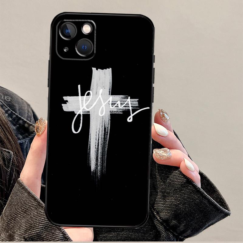 Verse of The Christian Bible Jesus Phone Case For iPhone 17 Pro Max 14 13 12 11 15 16 Pro Max mini 16 Plus 16e 17 Air Cover