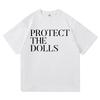 Protect The Dolls T Shirt UnisexUnisex Harajuku Aesthetic Letter Print TShirt Unisex High Quality Casual Cotton Tees Tops Clothes