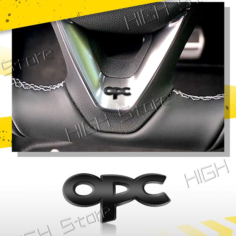 Mała Metalowa Naklejka 3D na Wnętrze Samochodu Logo OPC Naklejka z Emblematem na Kierownicę Samochodową Do Opel Astra G H J K Zafira B Corsa C D Insignia