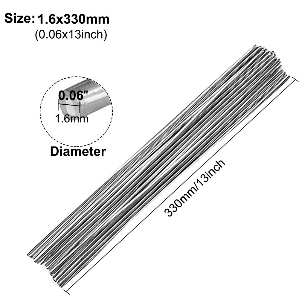 5-10Pcs Low Temperature Easy Melt Aluminum Universal Welding Rod Cored Wire Rod Solder No Need Solder Powder Weld Bar for Propane Torch