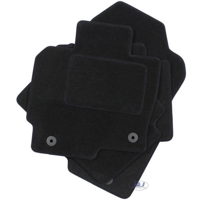 Tapis De Sol Noir Velours - J&J AUTOMOTIVE - Mazda CX-5 2011-2017 - Sur Mesure - Antidérapant - Imperméable