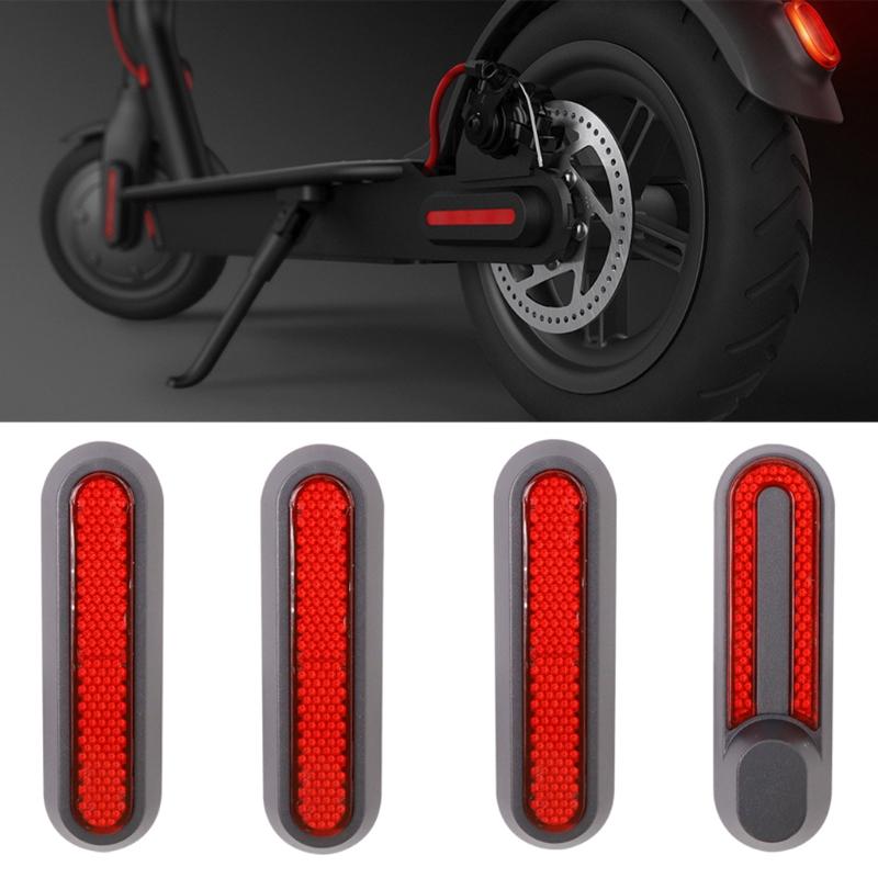 Side Cover Wheel Hubs Cap Reflective Strips Set for -M365/1s/Pro/Pro2-/Lite/G30 Max Electric Scooter