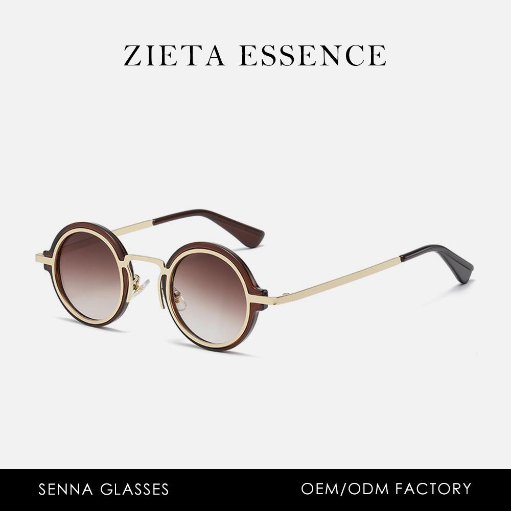 Metal Harbor Style Small Round Frame Sunglasses P Glasses Punk Full Frame British Retro Sunglasses