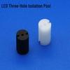 3-Pin LED Spacer: Double-Color Lamp Holder & Stand-off, 6.3mm Pillar, Height 2-20mm