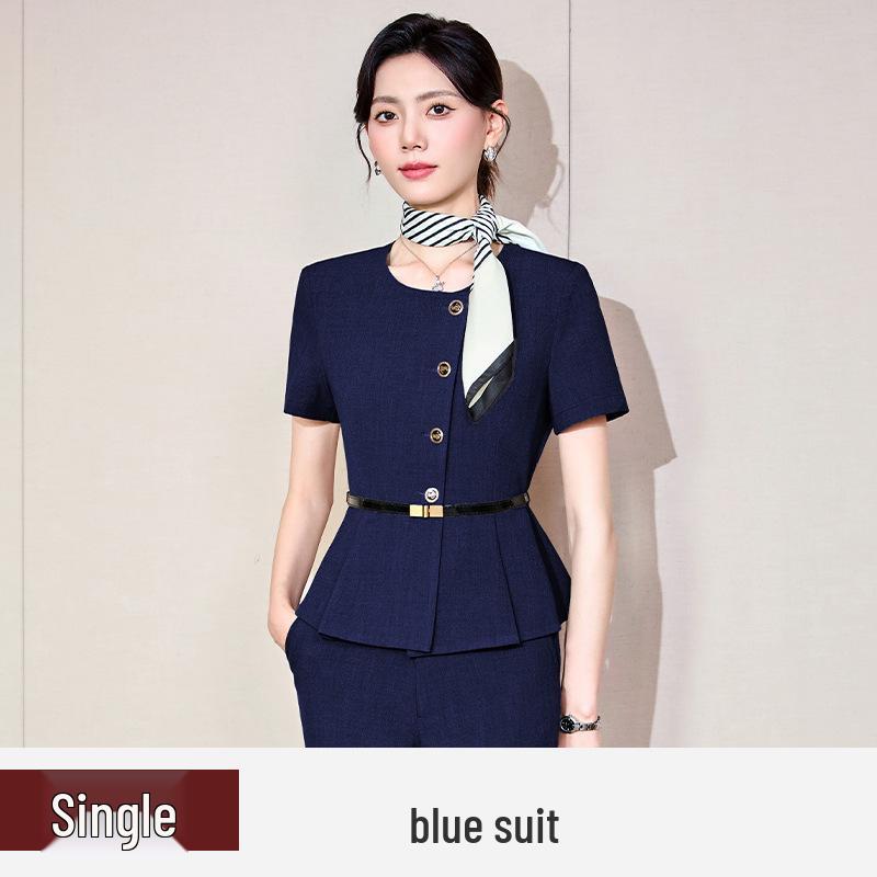 Women's High-End Workwear Set: Elegant Jewelry Store/Hotel Reception Attire