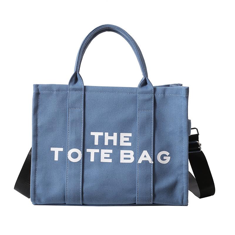 Stylish Tote Bag New Lettering Handbag Large-Capacity Canvas Crossbody Bag CLE