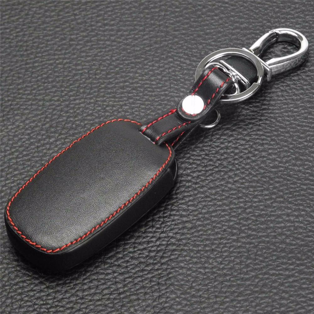 Jingyuqin 3 Buttons Remote Leather Car-Styling Car Key Cover Case For Kia Rio Sorento Cerato K3 Forte Rio5 Optima Smart Key