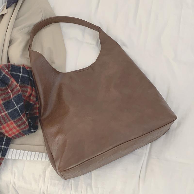 Autumn Simple Large-capacity High-end Underarm Bag Women's Bag 2025 New Soft-sided Tote Bag Commuter Shoulder Bag