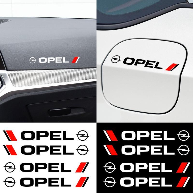 4PCS Car Styling Door Handle Decoration Stickers Decals For Opel Opc Astra K Vivaro Corsa Zafira Insignia Mokka Accessories
