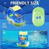 Baby Pool Float with UPF50+ Canopy Car Shaped for Toddlers 6-36 Months
